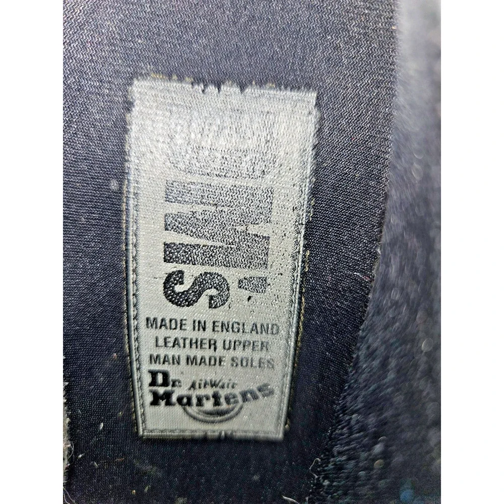 Dr. Martens 8651 Made in England Black Leather Platform Oxfords Sz UK 5 US 7
